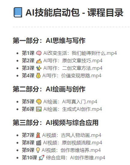 课程内容概览