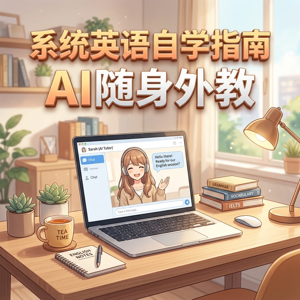 image for 系统英语自学方法高效听说读写AI智能外教随身提分学习指南