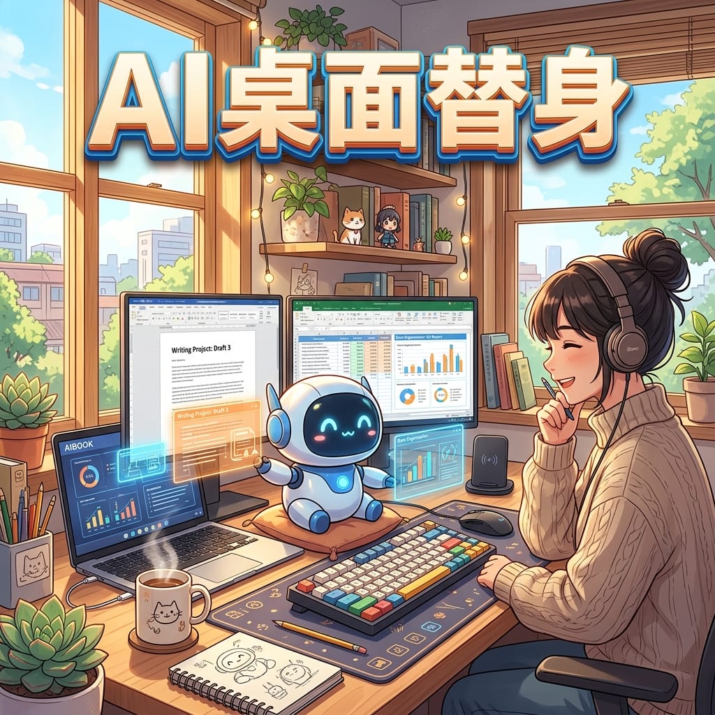 image for AI桌面助理一键安装自动写文案做表格办公自动化软件
