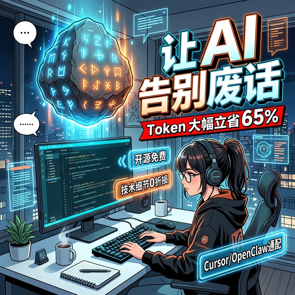 image for AI大模型对话提效智能过滤客套废话极简规则包写代码Cursor提示词优化软件